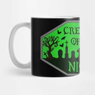 Creature of the Night Cemetery in Green Mug